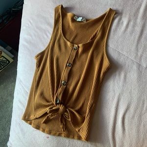 Eye Candy Button Up Tank Top